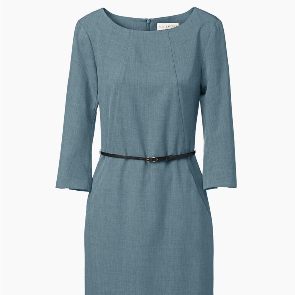 MM LAFLEUR The Etsuko Dress in Vintage Blue